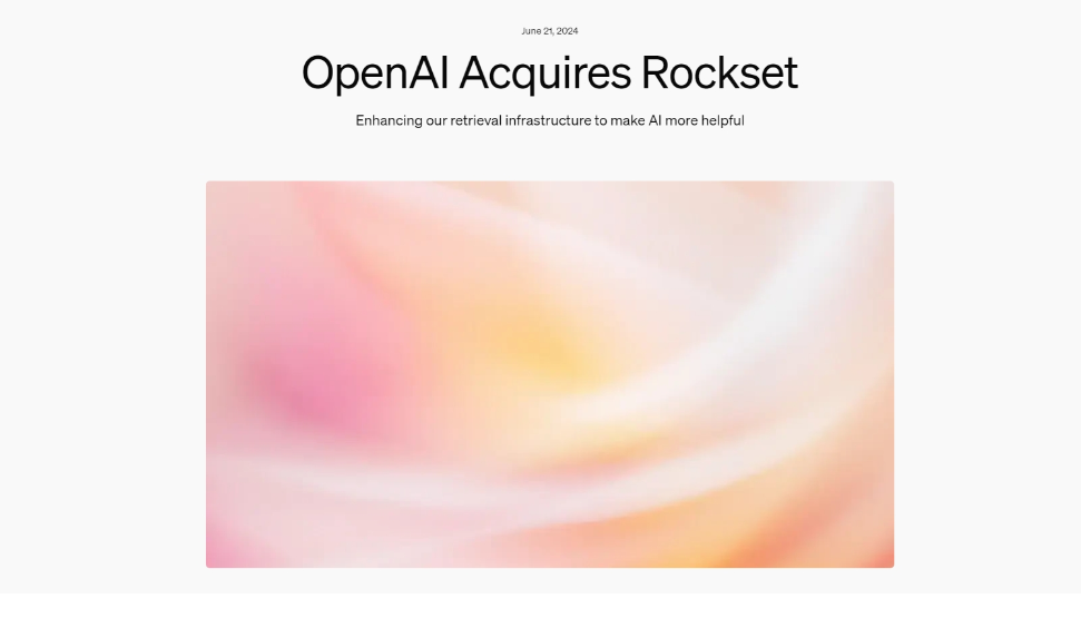 最新！OpenAI官宣收购顶尖数据库分析公司，目的是......